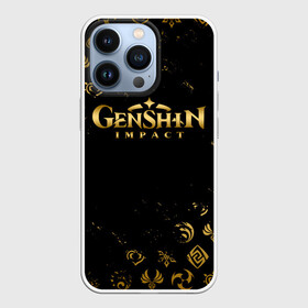 Чехол для iPhone 13 Pro с принтом GOLDEN SYMBOL GENSHIN IMPACT в Кировске,  |  | Тематика изображения на принте: genshin impact | heroes genshi | альбедо | барбара | беннет | бэй доу | венти | гань юй | джинн | дилюк | диона | кли | кэ цин | кэйа | лиза | мона | нин гуан | ноэль | путешественник | рэйзор | сахароза | син цю | синь янь