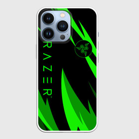 Чехол для iPhone 13 Pro с принтом RAZER | GREEN в Кировске,  |  | 101 | brand | company | gamer | green | logo | mamba | naga | player | razer | rzr | snake | бренд | железо | зеленый | змея | компания | лого | рейзер | софт