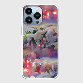 Чехол для iPhone 13 Pro с принтом Милое рождество в Кировске,  |  | гирдянда | елка | зима | милый | нежный | новый год | пастельный | праздник | рождество | розовый | семейный | сиреневый