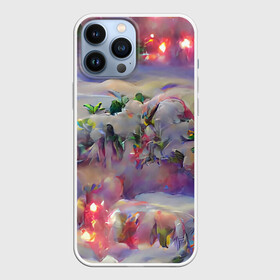 Чехол для iPhone 13 Pro Max с принтом Милое рождество в Кировске,  |  | гирдянда | елка | зима | милый | нежный | новый год | пастельный | праздник | рождество | розовый | семейный | сиреневый