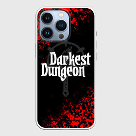 Чехол для iPhone 13 Pro с принтом DARKEST DUNGEON DEATH SKULL PATTERN в Кировске,  |  | Тематика изображения на принте: abomination | antiquarian | arbalest | bounty hunter | colour of madness | crimson court | crusader | darkest dungeon | game | grave robber | hellion | highwaym | logo | roguelike | shieldbreaker | the shieldbreaker | игра | лого | лог