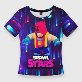 Женская футболка 3D Slim с принтом GROM BRAWL STARS ГРОМ БРАВЛ СТАРС в Кировске,  |  | brawl | brawl stars | brawlstars | grom | бравлстарс | гром