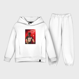 Детский костюм хлопок Oversize с принтом PLAYBOI CARTI WLR в Кировске,  |  | carti | carty | lotta | merch | playboi | playboy | red | trap | whole | wlr | альбом | карти | мерч | новый | плейбой