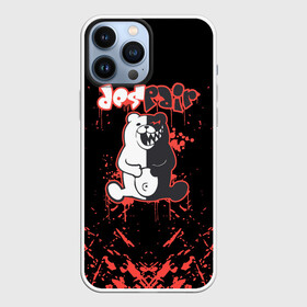 Чехол для iPhone 13 Pro Max с принтом monokuma monomi в Кировске,  |  | anime | bear | black  white | danganronpa | kurokuma | monodam | monokuma | monomi | monotaro | pink | rabbit | school | shirokuma | аниме | главарь | мoноми | монокума | черно белый | школа