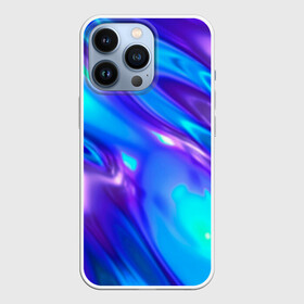 Чехол для iPhone 13 Pro с принтом Neon Holographic в Кировске,  |  | abstract | art | gradient | holographic | neon | pop | retro wave | stripes | vaporwave | wave | абстракция | арт | вапорвейв | вейпорвейв | волны | голографический | градиент | красочный | неоновый | переливы | перламутровый | полосы | поп