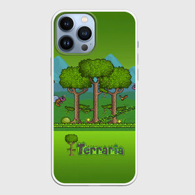 Чехол для iPhone 13 Pro Max с принтом Лесок в Террарии в Кировске,  |  | game | games | teraria | terraria | игра | игры | терартия | террария