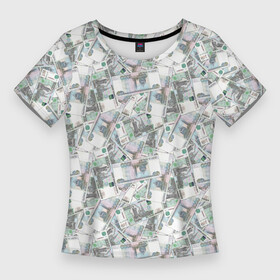 Женская футболка 3D Slim с принтом Купюры 1000 Рублей (деньги) в Кировске,  |  | бабки | баксы | банк | банкноты | бизнес | биткоин | богатство | брокер | бумажник | бюджет | валюта | взятка | вор | деньги | доллары | евро | зарплата | золото | казино | капитал | касса | копилка