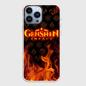 Чехол для iPhone 13 Pro Max с принтом GENSHIN IMPACT FIRE SYMBOL   ОГНЕННАЯ СТИХИЯ в Кировске,  |  | Тематика изображения на принте: genshin impact | heroes genshi | альбедо | барбара | беннет | бэй доу | венти | гань юй | джинн | дилюк | диона | кли | кэ цин | кэйа | лиза | мона | нин гуан | ноэль | путешественник | рэйзор | сахароза | син цю | синь янь