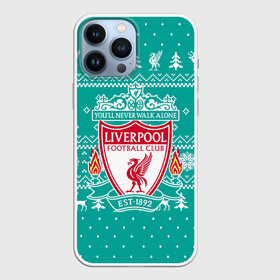 Чехол для iPhone 13 Pro Max с принтом НОВОГОДНИЙ СВИТЕР LIVERPOOL в Кировске,  |  | Тематика изображения на принте: 2022 | crhistmas | happy new year | lfc | liverpool | merry christmas | snow | sport | winter | winter is coming | ynwa | зима | зима близко | ливерпуль | лфк | новогодний | новый год | новый год 2022 | праздник | рождество | свитер liver