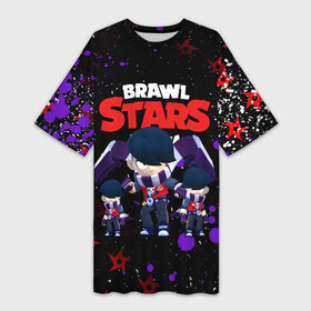 Платье-футболка 3D с принтом EDGAR BRAWL STARS EPIC HERO в Кировске,  |  | bibi | brawl stars | coach mike | crow | edgar | evil gene | gale | gene | leon | leon shark | max | mecha crow | mortis | mrp | nani | phoenix | sally leon | sandy | spike | sprout | surge | tara | virus 8bit | werewolf | акула | бравл стар