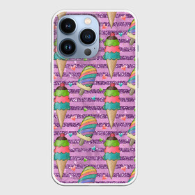 Чехол для iPhone 13 Pro с принтом Радужное мороженое в Кировске,  |  | лето | мороженое | сладости | эскимо | ягодное