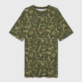 Платье-футболка 3D с принтом Болты и Гайки  (камуфляж) в Кировске,  |  | camouflage | disguise | hunting camouflage | khaki | maskhalat | military | military camouflage | армия | болты | военный камуфляж | война | гайки | камуфляж | маскировка | масхалат | мебельщик | милитари | охота | охотничий камуфляж