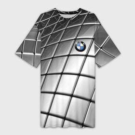 Платье-футболка 3D с принтом BMW pattern 2022 в Кировске,  |  | bmw | germany | pattern | prestige | бмв | германия | престиж | узор