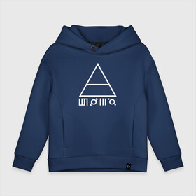 Детское худи Oversize хлопок с принтом [30 Seconds to Mars]   Logo в Кировске, френч-терри — 70% хлопок, 30% полиэстер. Мягкий теплый начес внутри —100% хлопок | боковые карманы, эластичные манжеты и нижняя кромка, капюшон на магнитной кнопке | Тематика изображения на принте: 30 seconds to mars | 30 секунд до марса | джаред лето | музыка | рок