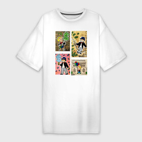 Платье-футболка хлопок с принтом ALEC (collage II) в Кировске,  |  | alecmonopoly | art | colors | dollar | donald | millioner | rich | richie rich
