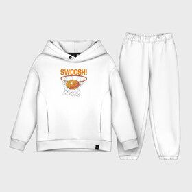 Детский костюм хлопок Oversize с принтом SWOOSH в Кировске,  |  | basketball | nba | streetball | баскетбол | баскетболист | баскетбольный | мяч | нба | спорт | стритбол