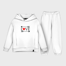 Детский костюм хлопок Oversize с принтом Lovely Valentine в Кировске,  |  | Тематика изображения на принте: 14 февраля | валентинка | деньвлюбленных | деньвсехвлюбленных | деньсвятоговалентина | душа | любимая | любовь | любовьвсейжизни | любовьнавеки | любовьнавечно | любовьнавсегда | пара | подарок