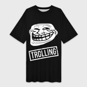 Платье-футболка 3D с принтом Интернет Тролль в Кировске,  |  | emotions | funny joke | humor | meme | nichosi | peka face | the i | troll | trollface | trolling | демотиватор | идея | интернет | интернет воин | интернет мем | мем | ничего себе | ничоси | образ | пека фейс | пикабу | привидение | прикол