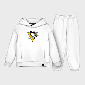 Детский костюм хлопок Oversize с принтом Penguins are coming, Pittsburgh Penguins, Питтсбург Пингвинз в Кировске,  |  | hockey | nhl | penguins | pittsburg | pittsburgh | pittsburgh penguins | usa | нхл | пингвинз | питтсбург | питтсбург пингвинз | спорт | сша | хоккей | шайба