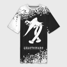 Платье-футболка 3D с принтом ГОСТМЕЙН  Арт в Кировске,  |  | baader | gasm | ghostemane | logo | meinhof | music | rap | газм | гостмейн | краска | лого | музыка | рэп | рэпер | рэперы | символ | символы | спрей