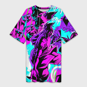 Платье-футболка 3D с принтом Katana Zero Файтинг Катана Зеро Игра в Кировске,  |  | 15 | anime | game | grunge | japan | logo | pink | аниме | анимэ | гранж | игра | иероглифы | комикс | лого | мульт | полосы | пятнадцатый | самурай | символ | узоры | япония