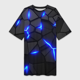 Платье-футболка 3D с принтом Cyberpunk 2077: броня синяя сталь в Кировске,  |  | 3d | 3d плиты | 3d разлом | 3д | 3д плиты | 3д разлом | rift | steel | абстракт | броня | броня киберпанк | геометрия | дота | камни | камуфляж | киберпанк | киберпанк 2077 | киберпанк броня | кубики | пластик | плиты