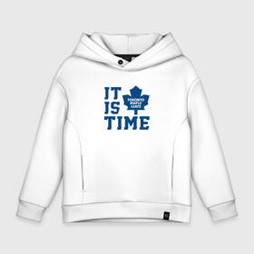 Детское худи Oversize хлопок с принтом It is Toronto Maple Leafs Time, Торонто Мейпл Лифс в Кировске, френч-терри — 70% хлопок, 30% полиэстер. Мягкий теплый начес внутри —100% хлопок | боковые карманы, эластичные манжеты и нижняя кромка, капюшон на магнитной кнопке | hockey | maple leafs | nhl | toronto | toronto maple leafs | usa | мейпл лифс | нхл | спорт | сша | торонто | торонто мейпл лифс | хоккей | шайба