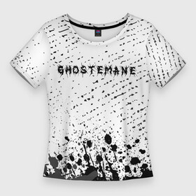 Женская футболка 3D Slim с принтом ГОСТМЕЙН  Краски в Кировске,  |  | baader | gasm | ghostemane | logo | meinhof | music | paint | rap | брызги | газм | гостмейн | краска | лого | музыка | рэп | рэпер | рэперы | символ | символы