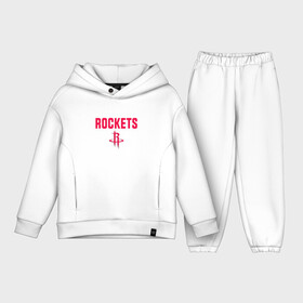 Детский костюм хлопок Oversize с принтом HOUSTON ROCKETS NBA | ХЬЮСТОН РОКЕТС НБА в Кировске,  |  | Тематика изображения на принте: basketball | club | game | houston | nba | rockets | sport | team | баскет | баскетбол | игра | клуб | мяч | нба | рокетс | спорт | сша | хьюстон