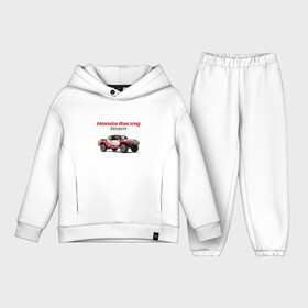 Детский костюм хлопок Oversize с принтом Honda racing team в Кировске,  |  | car | honda | japan | motorsport | off road | racing | team | автомобиль | автоспорт | внедорожник | гонка | хонда | япония