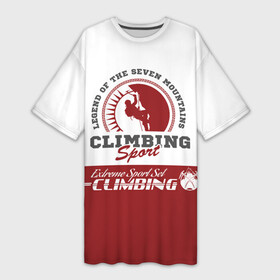 Платье-футболка 3D с принтом Альпинизм  (Climbing) в Кировске,  |  | athlete | carbines | climber | climbing | extreme | travel | альпинизм | альпинист | вершина | горы | карабины | покоритель | промальп | промышленный альпинизм | путешествия | риск | скалолаз | скалы | снаряжение | спорт