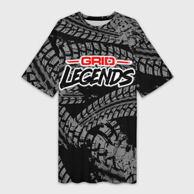 Платье-футболка 3D с принтом Grid Legends  Гонки в Кировске,  |  | auto | grid legends | race | авто | гонки | грид легенда | грид легендс | тачки | шины