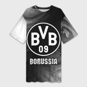 Платье-футболка 3D с принтом БОРУССИЯ  Borussia  Art в Кировске,  |  | borussia | club | dortmund | footbal | logo | абстракция | боруссия | дортмунд | знак | клуб | логотип | логотипы | символ | символы | форма | футбол | футбольная | футбольный