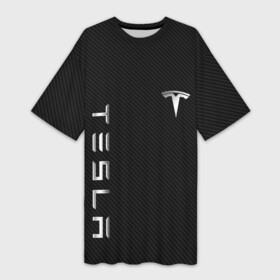 Платье-футболка 3D с принтом TESLA  ТЕСЛА  КАРБОН И МЕТАЛЛ в Кировске,  |  | brand | car | cybertruck | elon mask | logo | model 3 | model s | model x | model y | red | tesla | tesla motors | tesla roadster | tesla semi | абстр | авто | бренд | геометрия | илон | илон маск | кибертрак | красный | лого | маск | машина