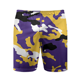 Мужские шорты спортивные с принтом Камуфляж Purple Camo в Кировске,  |  | camo | purple | камуфляж | фиолетовый | хайп | шмот