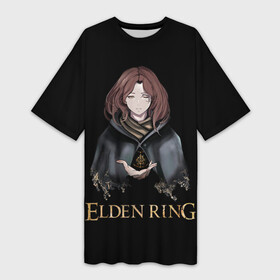 Платье-футболка 3D с принтом Мелина  Elden Ring в Кировске,  |  | demigod | elden | eternal | extinguished | knight | logo | marika | melina | queen | radagon | ring | soul | вечная | душа | кольцо | королева | лого | логотип | марика | мелина | погасшая | полубог | радагон | ринг | рыцарь | элден | элдена