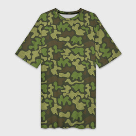Платье-футболка 3D с принтом Камуфляж в крапинку в Кировске,  |  | camouflage | military | армия | боец | ввс | вдв | вмф | военный камуфляж | воин | война | гру | десантник | дшб | камуфляж | кгб | маскировка | масхалат | мвд | милитари | мчс | омон | охота | охрана | патриот | пво