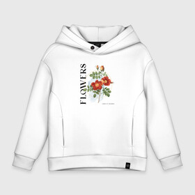 Детское худи Oversize хлопок с принтом Flowers   Garden of memories в Кировске, френч-терри — 70% хлопок, 30% полиэстер. Мягкий теплый начес внутри —100% хлопок | боковые карманы, эластичные манжеты и нижняя кромка, капюшон на магнитной кнопке | floral | flower | nature | викторианская | винтаж | лепесток | лето | нежность | полевые цветы | приключения | природа | роза | сад | сад воспоминаний | солнце | танцы | туризм | флорист | цветы