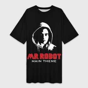 Платье-футболка 3D с принтом MR ROBOT (Хакер) в Кировске,  |  | fsociety | mr robot | programmer | айтишник | анонимус | бинарный код | вебмастер | вендетта | взлом | вирус | гай фокс | информатика | ит специалист | матрица | микросхема | мистер робот | программист | сисадмин