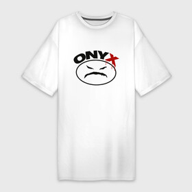 Платье-футболка хлопок с принтом Оnyx в Кировске,  |  | angry | bad | onyx | smile | злой | оникс | смайл