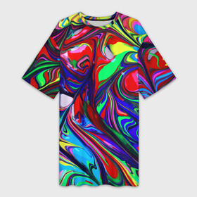 Платье-футболка 3D с принтом Vanguard color pattern  Expression в Кировске,  |  | abstraction | color | expression | fashion | pattern | vanguard | абстракция | авангард | мода | узор | цвет | экспрессия