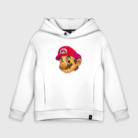 Детское худи Oversize хлопок с принтом Super Mario   Sketch   Nintendo в Кировске, френч-терри — 70% хлопок, 30% полиэстер. Мягкий теплый начес внутри —100% хлопок | боковые карманы, эластичные манжеты и нижняя кромка, капюшон на магнитной кнопке | hero | nintendo | sketch | super mario | video game | видеоигра | герой | нинтендо | персонаж | супер марио | эскиз