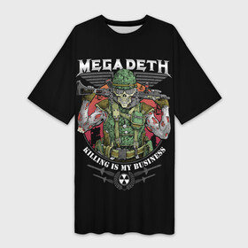 Платье-футболка 3D с принтом MEGADETH (killing is my business) в Кировске,  |  | anarchy | heavy metal | megadeth | music | punks not dead | rock music | rocker | rocknr | slayer | thrash metal | анархия | гаражный рок | гитара | гранж | мегадет | металл | панк рок | рок музыка | рок н ролл | рокер | трэш метал | тяжелый рок