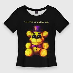 Женская футболка 3D Slim с принтом Five Nights at Freddy s  мишка в Кировске,  |  | 5 ночей с фредди | five nights at freddys | аниматроники | игра | компьютерная игра | медведь | мишка | фредди | фреди