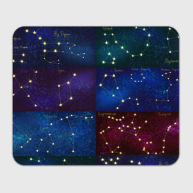 Прямоугольный коврик для мышки с принтом Созвездия Северного полушария летом в Кировске, натуральный каучук | размер 230 х 185 мм; запечатка лицевой стороны | constellations | galaxy | stars | вселенная | звезды | небо | ночное | полушарие | северное | созвездия
