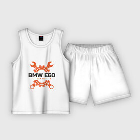 Детская пижама с шортами хлопок с принтом BMW E60 в Кировске,  |  | Тематика изображения на принте: auto | bmw | car | driver | авто | автомобиль | бмв | водитель | дорога | машина | скорость