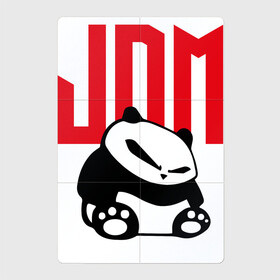 Магнитный плакат 2Х3 с принтом JDM / Panda / Japan / Симпатяга в Кировске, Полимерный материал с магнитным слоем | 6 деталей размером 9*9 см | bear | japan | jdm | muzzle | panda | paws | медведь | панда | япония