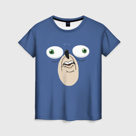 Женская футболка 3D с принтом Смешной Ежик в Кировске, 100% полиэфир ( синтетическое хлопкоподобное полотно) | прямой крой, круглый вырез горловины, длина до линии бедер | ежик | игры | смешные | соник | фильмы