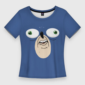 Женская футболка 3D Slim с принтом Смешной Ежик в Кировске,  |  | ежик | игры | смешные | соник | фильмы