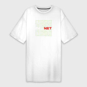 Платье-футболка хлопок с принтом KILLNET матрица в Кировске,  |  | hack | it | killnet | xacker | матрица | программист | сис админ | хакер